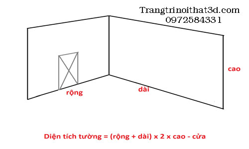 Cach do dien tich de tinh xop dan tuong