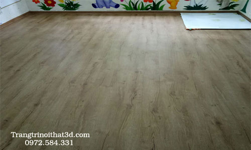 Sủ dụng sàn nhựa hèm khóa ecofloor cho trường mầm non